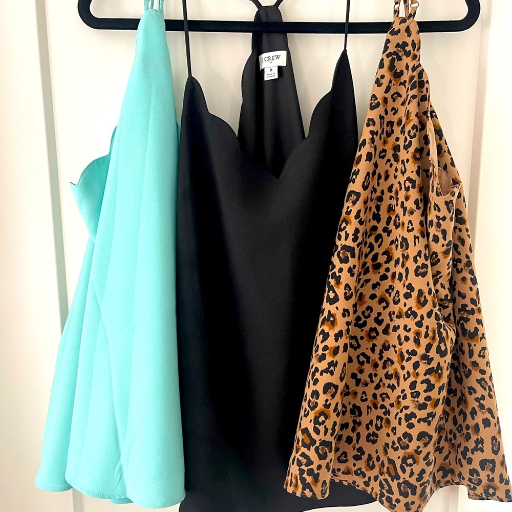 3 Scalloped JCrew dress tops..Never Worn!!!